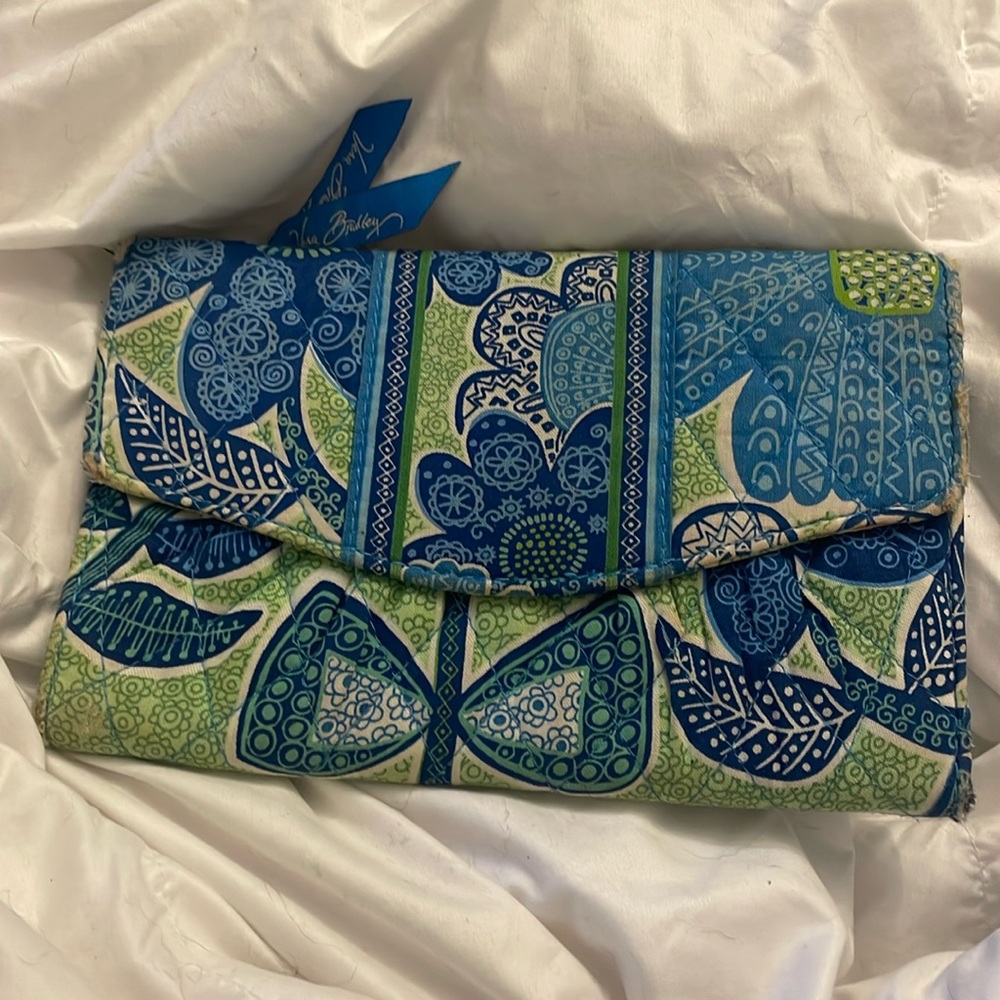 Vera Bradley Wallet Blue Green